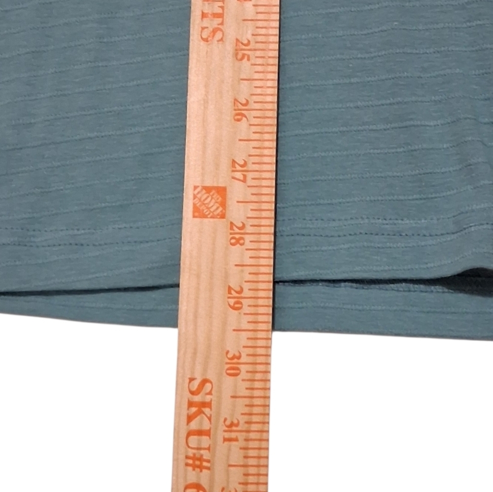 Lee‎ NWT Teal Blue Crew Neck Ribbed Long Sleeve T-Shirt Sz. L Reg. Fit - Picture 7 of 14